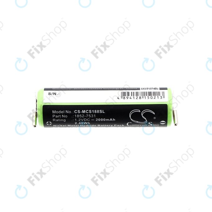 Батерия за Moser Easy Style 1881, 2000mAh, Ni-MH, 1.2V, 1852-7531, HQ