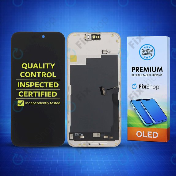 Дисплей Soft OLED за iPhone 15 Pro Max, Тъчскрийн с рамка, DIAGNOSTIC