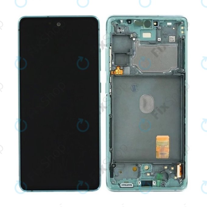 дисплей за Samsung S20 FE G780F, Тъчскрийн и рамка, GH82-24220D, GH82-31328D, GH82-31329D, GH82-24219D, Cloud Mint, Genuine Service Pack