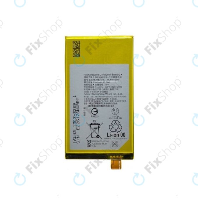 Батерия за Sony Xperia X Compact F5321, Z5 Compact E5803, LIS1634ERPC, 2700mAh