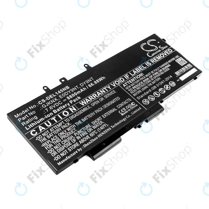 Батерия за Dell Latitude 14 5490, Latitude 14 5491, 8800mAh, Li-Ion, 7.6V, 00JWGP, HQ