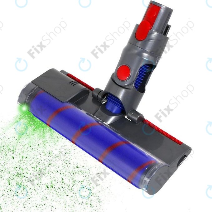 Подова глава с LED зелена светлина за Dyson V-series, Outsize