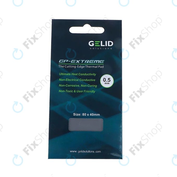 Термопроводима подложка GELID GP-Extreme, 12 W/mK, 80 × 40 × 0.5mm