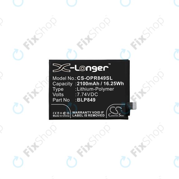 Батерия за Realme GT 5G RMX2202, GT Neo RMX3031, BLP849, 2100mAh, HQ
