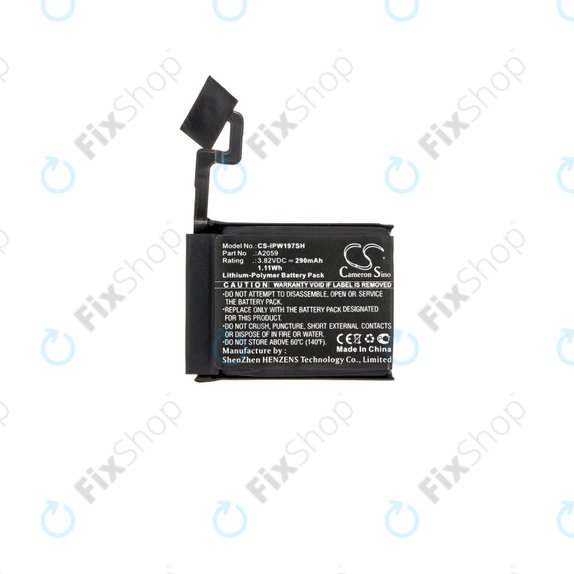 Батерия за Apple Watch 4 44 mm, 290mAh, Li-Pol, 3.82 V, A2059, HQ