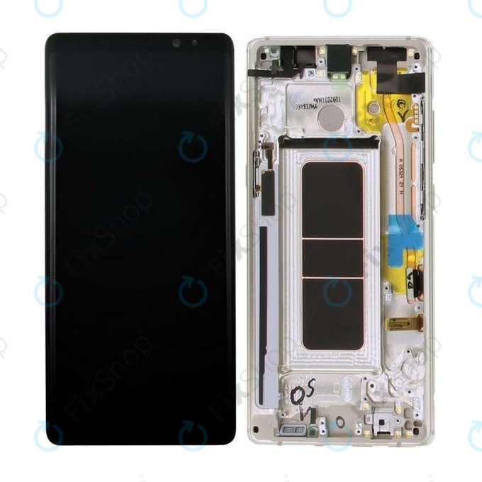 дисплей за Samsung Note 8 N950F, Тъчскрийн и рамка, Maple Gold, GH97-21065D, GH97-21066D, Genuine Service Pack