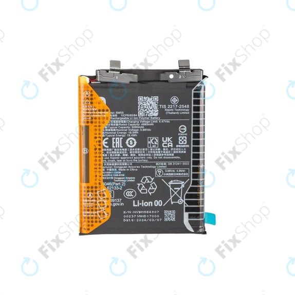 Батерия за Xiaomi 13T Pro, 5000mAh, BM5S, 1330103000035B, Genuine Service Pack