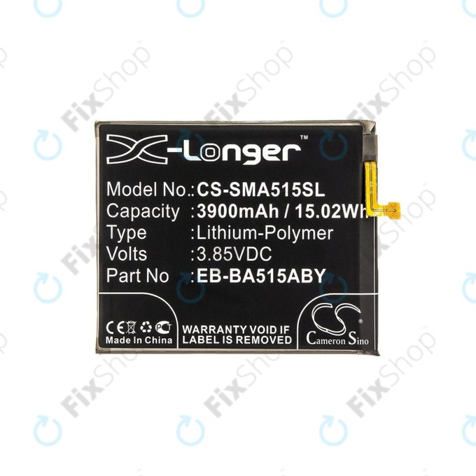 Батерия за Samsung A51 A515F, 3900mAh, Li-Pol, 3.85 V, EB-BA515ABY, HQ