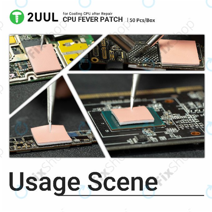 Термопроводяща подложка за CPU 2UUL SC09, 17 × 15 × 1.5mm