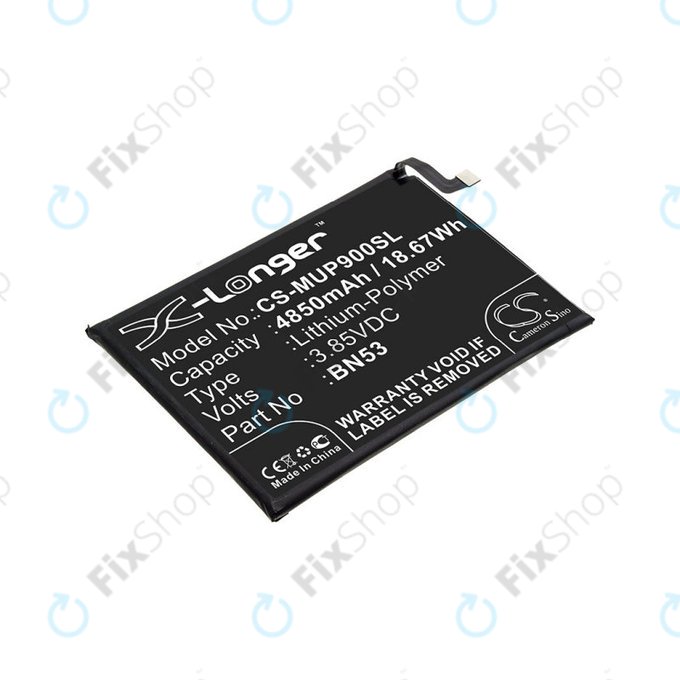 Батерия за Xiaomi Redmi Note 9 Pro, 4850mAh, Li-Pol, 3.85 V, BN53, HQ