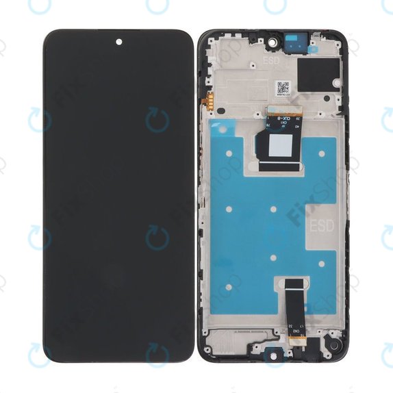 Дисплей за Honor X7b, Midnight Black, Тъчскрийн с рамка