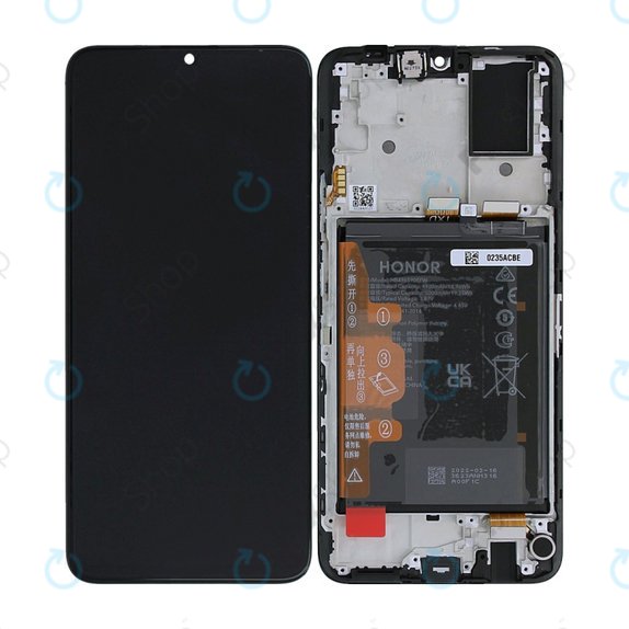 дисплей за Xiaomi 11 Lite 5G NE 2109119DG 2107119DC, Тъчскрийн и рамка с батерия, 56000Q0K9D00, Peach Pink, Genuine Service Pack
