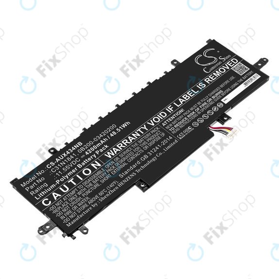 Батерия за Asus ZenBook 14, Flip 14, 4200mAh, Li-Pol, 11.55V, C31N1841, HQ