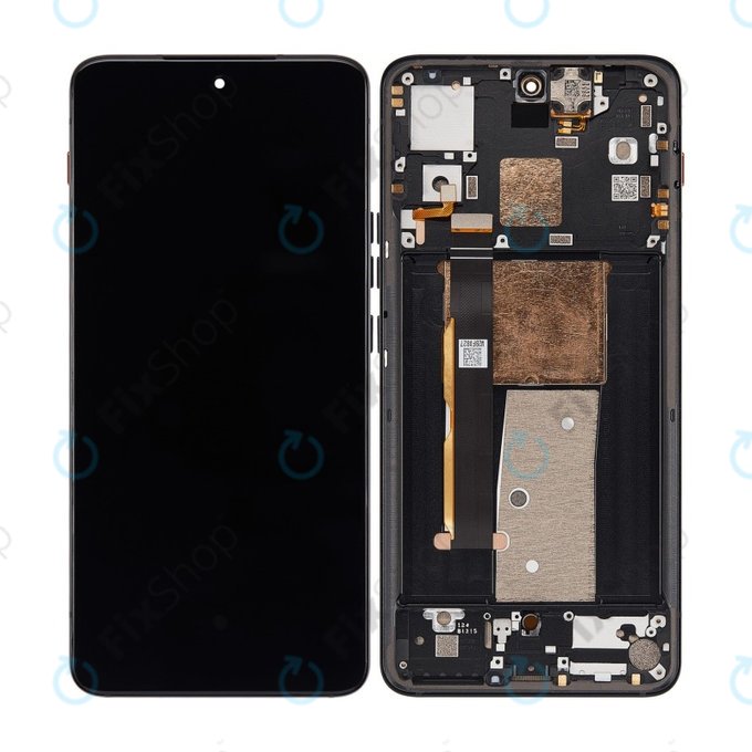 дисплей OLED за Motorola Thinkphone, Тъчскрийн и рамка, Carbon Black