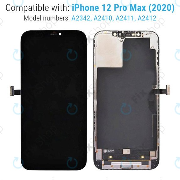 Дисплей за iPhone 12 Pro Max, Тъчскрийн с рамка, Refurbished