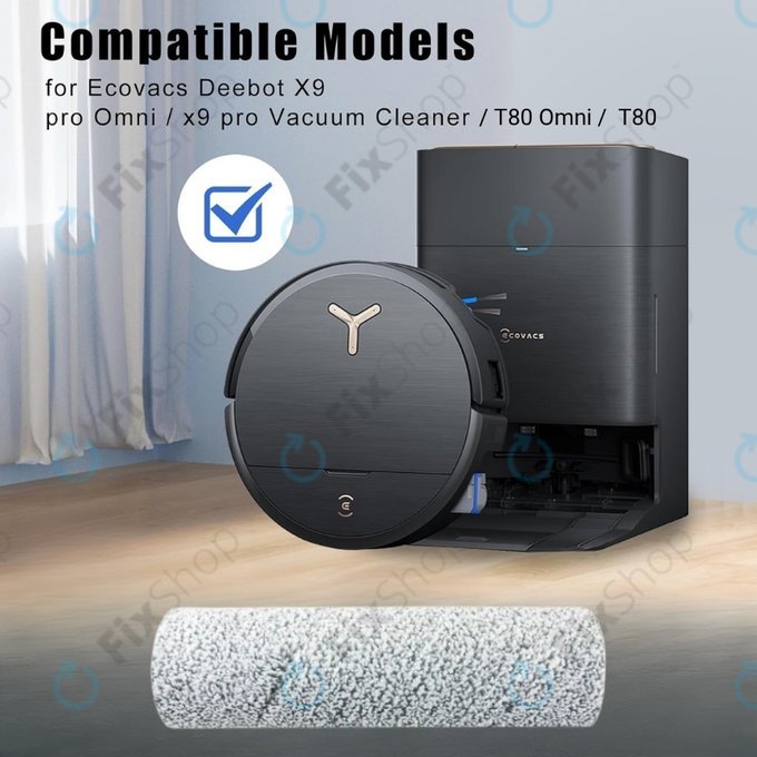 Моп валяк за Ecovacs Deebot X9 Pro Omni, X9 Pro, X8 Pro Omni, X8 Omni, T80 Omni, T80