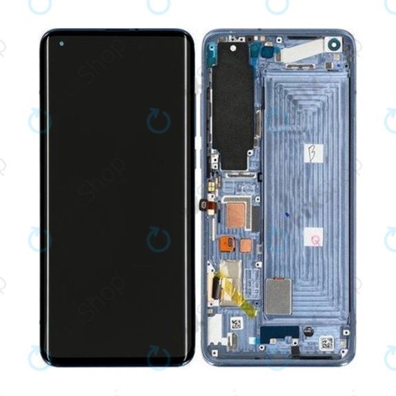 дисплей OLED за Xiaomi Mi 10, Тъчскрийн и рамка, Twilight Grey