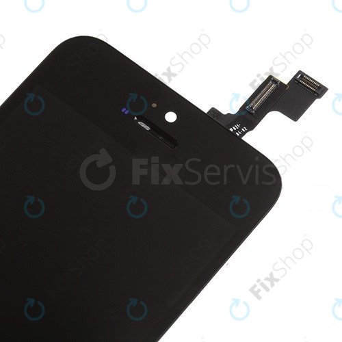 Дисплей за iPhone 5S, SE, Black, Тъчскрийн с рамка