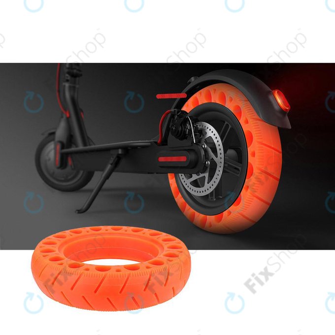 Издръжлива напълно безкамерна гума (Type 1) за Xiaomi Mi Electric Scooter 1S, 2 M365, Essential, Pro, Pro 2, червен, Red