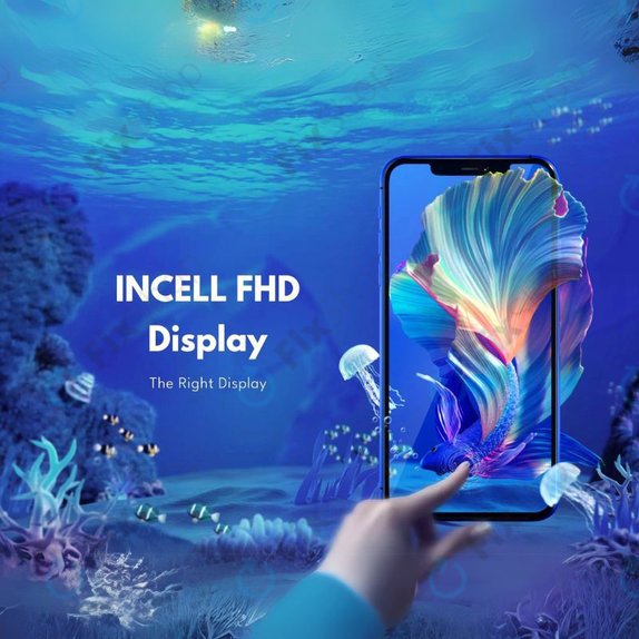 Дисплей In-Cell FHD за iPhone 16e, 17e, Тъчскрийн с рамка, FixPremium