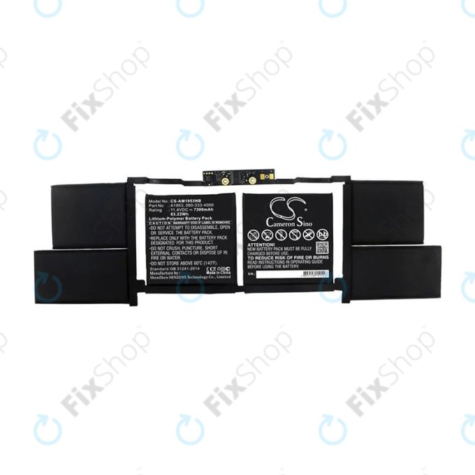 батерия за MacBook Pro 15" A1990 (2018 – 2019), A1953, 7300mAh, HQ