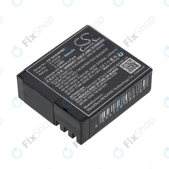 Батерия за SJCAM SJ4000, SJ5000, 900mAh, Li-Ion, 3.7V, SJ4000B, HQ
