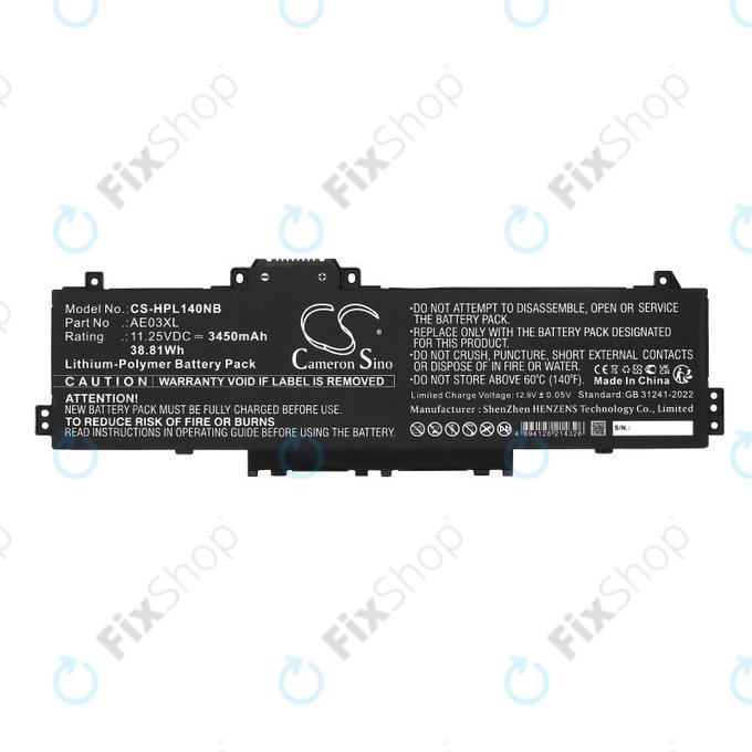 Батерия за HP 14, 15, 3450mAh, Li-Pol, 11.25V, AE03XL, HQ