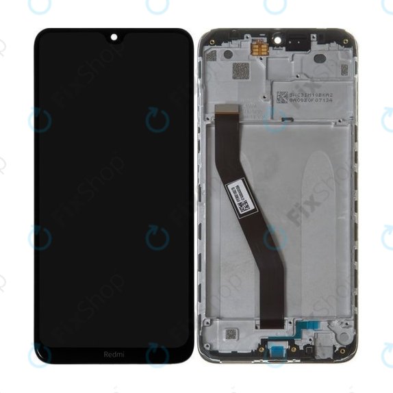 дисплей за Xiaomi Redmi 8, Redmi 8A, Тъчскрийн и рамка, 5600040C3I00, Onyx Black, Genuine Service Pack