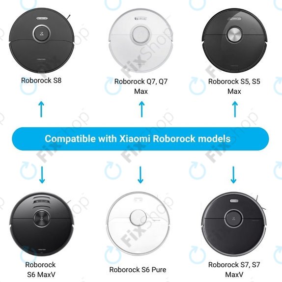 Зарядна станция за Xiaomi Roborock S5 Max, S6 Pure, S6 MaxV, S7, S7 MaxV, Q7, Q7 Max, черен, Black