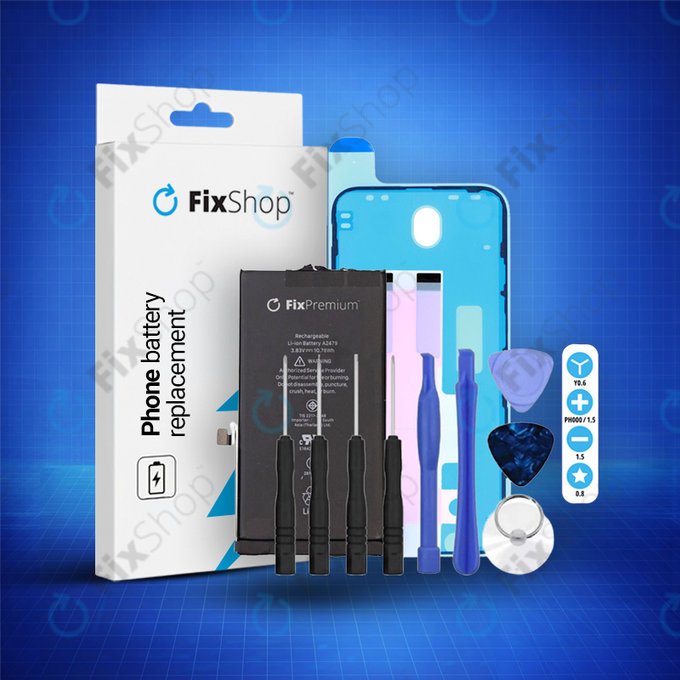 Батерия за iPhone 12, 12 Pro, 2815mAh, Лепило (Adhesive), Инструменти, FixPremium