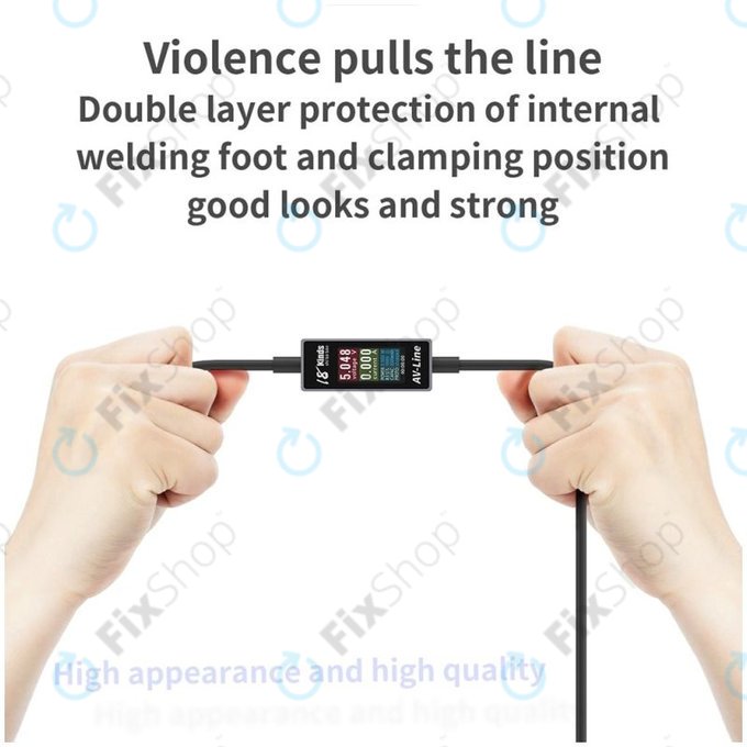 Интелигентен кабел за зареждане с детекция (Lightning – USB-C), AV-Line