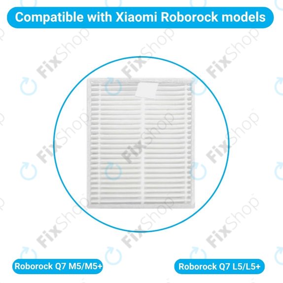 Прахов филтър, 2 бр. за Xiaomi Roborock Q7 M5, Q7 M5+, Q7 L5, Q7 L5+