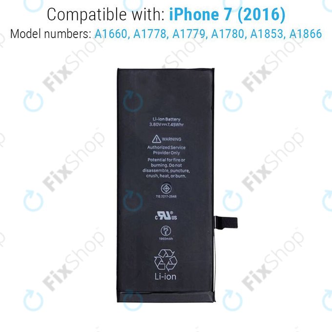 Батерия за iPhone 7, 1960mAh, Service Pack