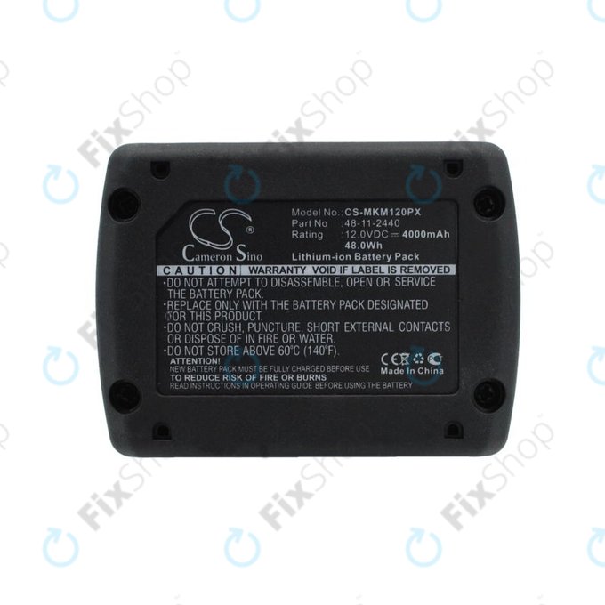 Батерия за Milwaukee M12 B4 Redlithium, 4000mAh, Li-Ion, 12V, 48-11-2440, HQ