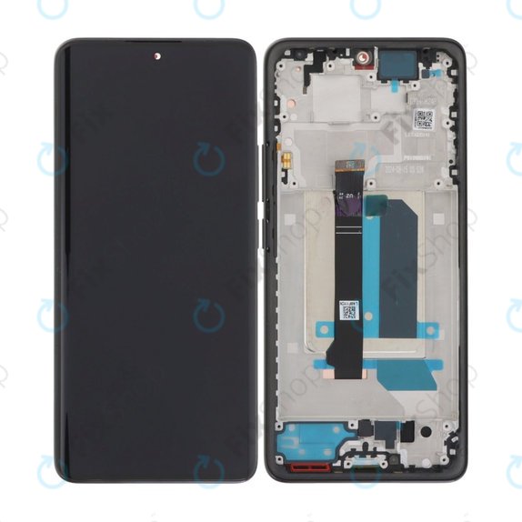 Дисплей за Xiaomi Redmi Note 14 Pro+ 5G , Midnight Black, Тъчскрийн с рамка