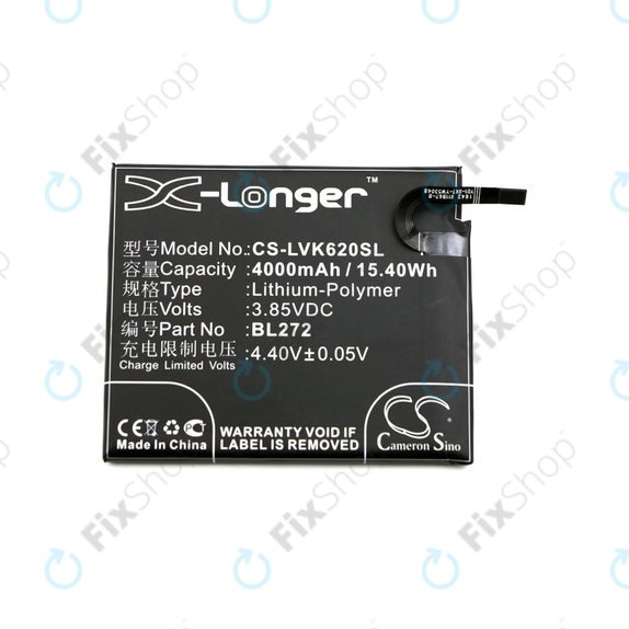 Батерия за Lenovo K6 Power, 4000mAh, Li-Pol, 3.85V, BL272, HQ