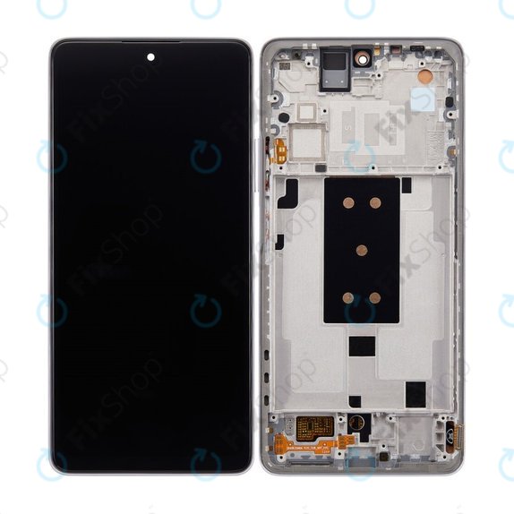 дисплей OLED за Xiaomi 11T 11T Pro, Тъчскрийн и рамка, Moonlight White
