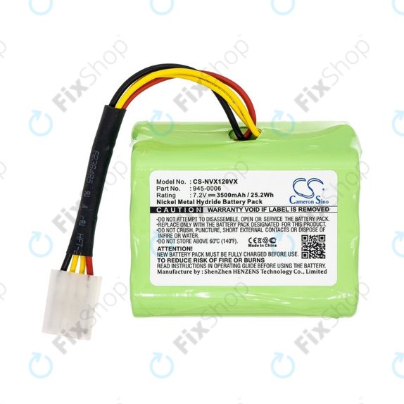 Батерия за Vorwerk Kobold VX100, 945-0006, Ni-MH 7.2V 3500mAh, HQ
