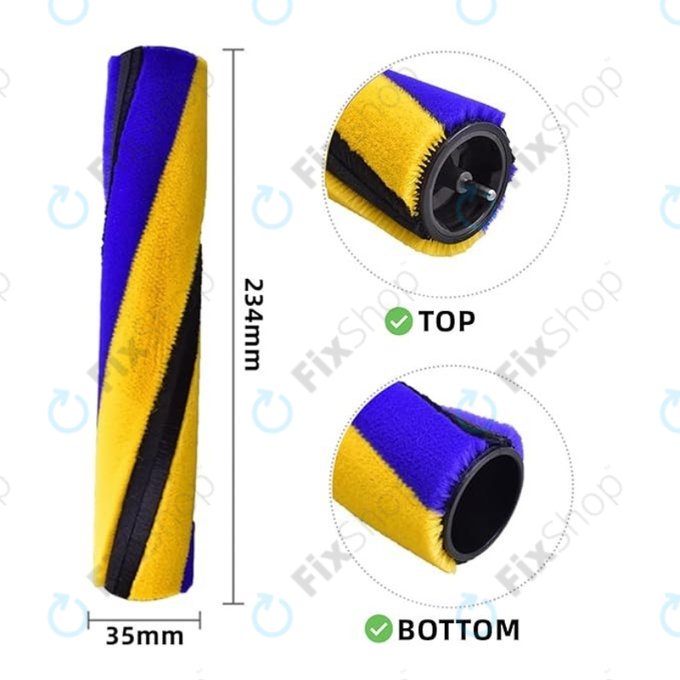 Тънка мека ролкова четка Slim Fluffy за Dyson V15, Outsize