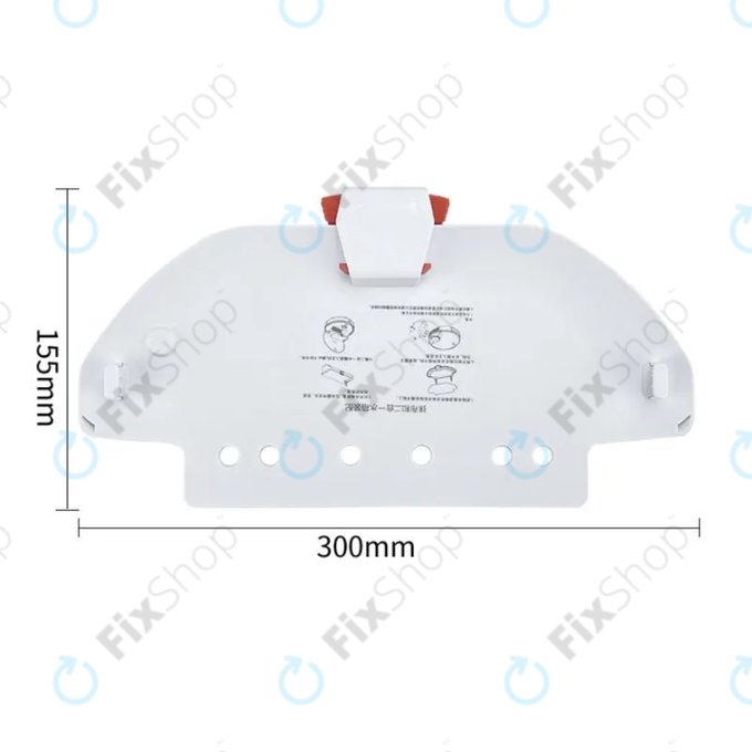 Долен капак за Xiaomi Mi Robot Vacuum Mop Pro (P), 2S, Viomi V2 Pro, V3, SE, бял, White