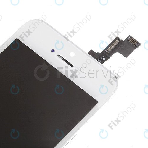 Дисплей за iPhone 5S, SE, White, Тъчскрийн с рамка
