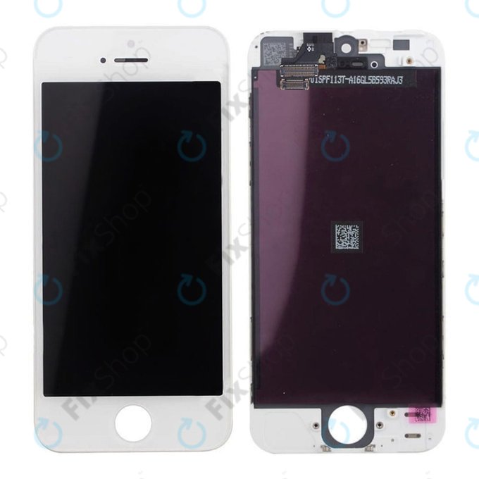 Дисплей за iPhone 5, White, Тъчскрийн с рамка