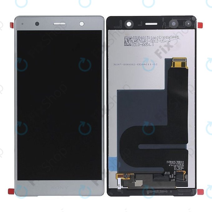 дисплей за Sony Xperia XZ2 Premium, Тъчскрийн без рамка, 1310-6654, Chrome Silver, Genuine Service Pack, TFT