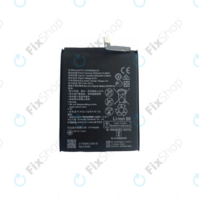 Батерия за Huawei P20, Honor 10, HB396285ECW, 3400mAh