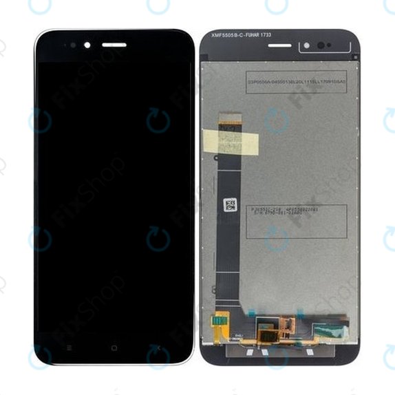 дисплей за Xiaomi Mi A1 (Mi 5X), Тъчскрийн без рамка, черен, Black, TFT