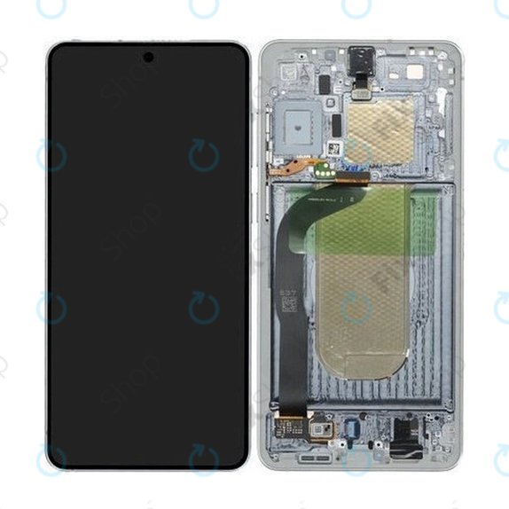 Дисплей за Samsung S25 Edge, Titanium Silver, Тъчскрийн с рамка, GH82-37224A Genuine Service Pack