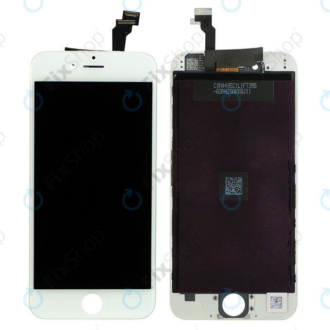 Дисплей за iPhone 6, White, Тъчскрийн с рамка, Refurbished