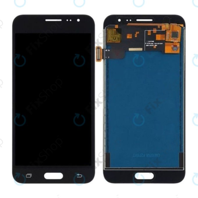 дисплей OLED за Samsung J3 J320F (2016), Тъчскрийн без рамка, черен, Black