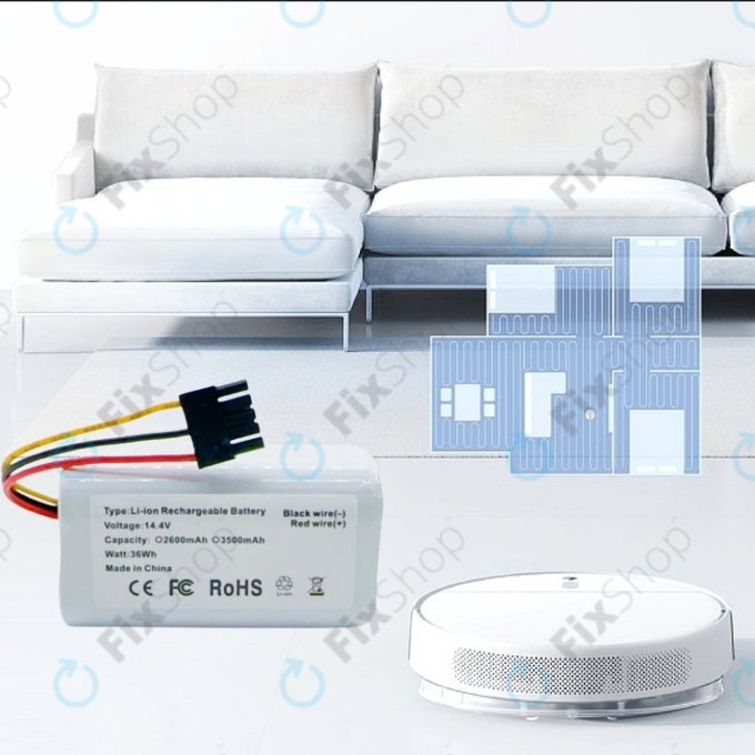 Батерия за Xiaomi Mi Robot Vacuum Mop 2 Lite, E10, Li-Ion 14.4V 2600mAh