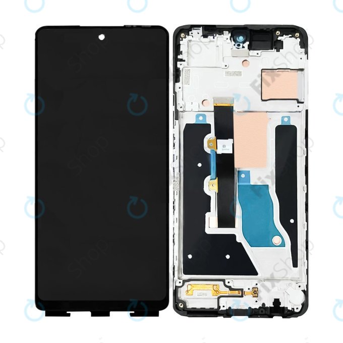 дисплей OLED за Infinix Note 30 VIP, Тъчскрийн и рамка, Magic Black